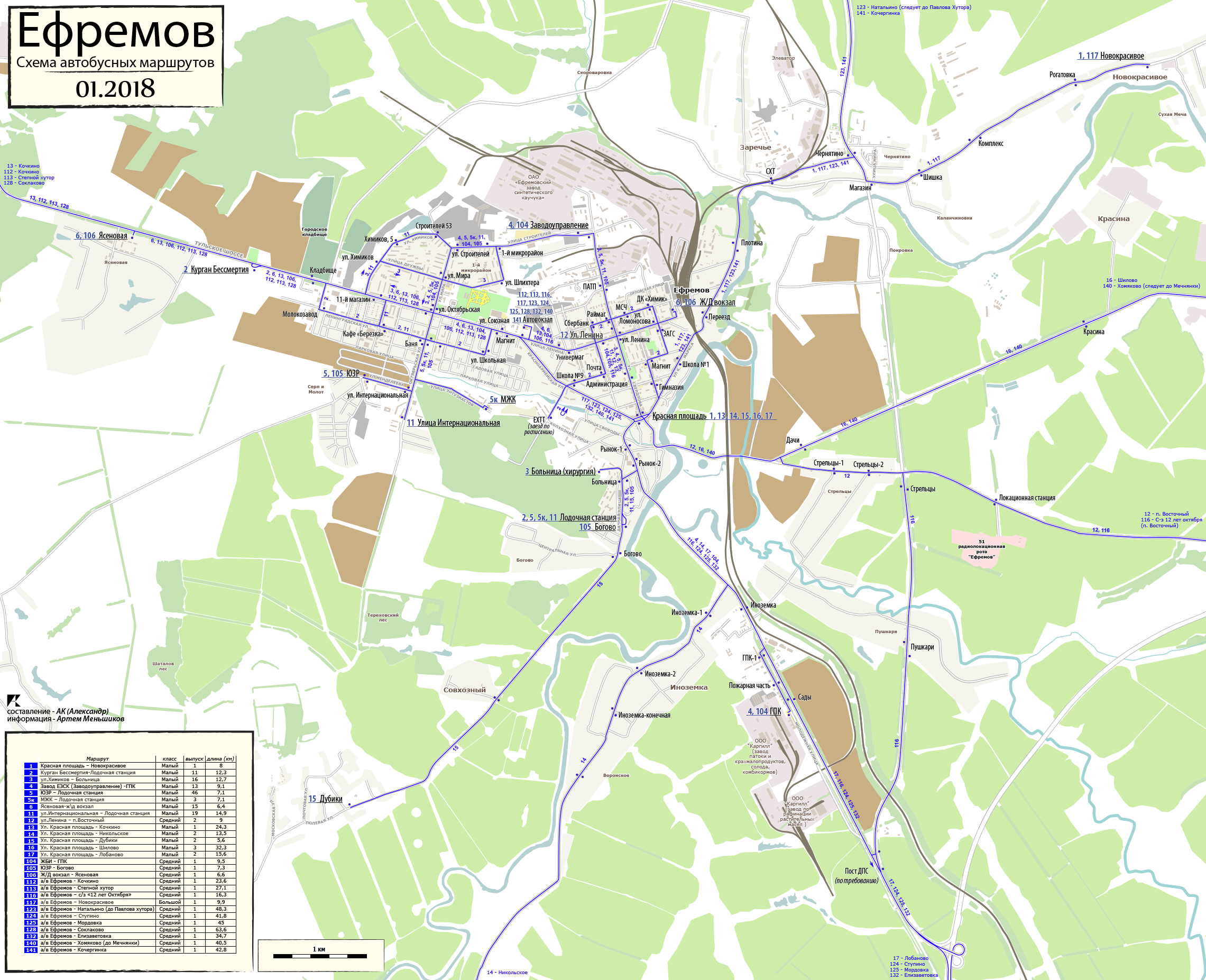 Карта города ефремова со спутника